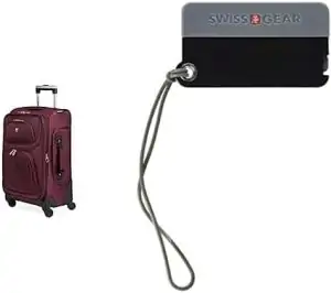 SwissGear Sion Softside Expandable Roller Luggage and Luggage ID Tag