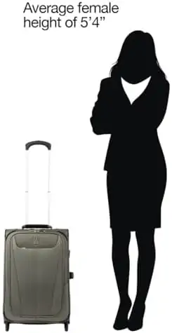 Travelpro Maxlite 5 Softside Expandable Upright 2 Wheel Luggage, Lightweight Suitcase, Men and Women, Slate Green, Carry-On 22-Inch - Image 7