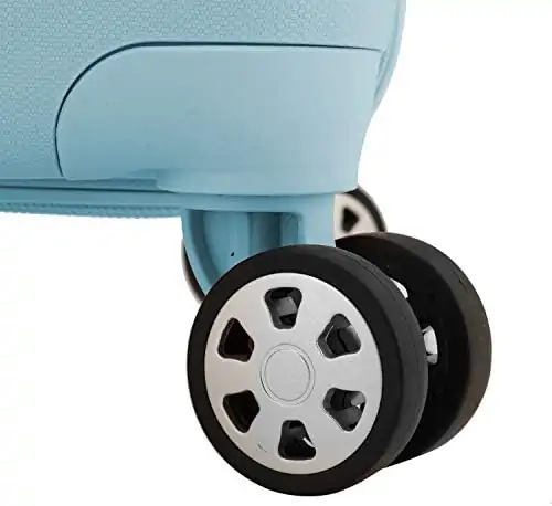 Traveler's Choice Pagosa Indestructible Hardshell Expandable Spinner Luggage, Baby Blue, Check-in Only - Image 4