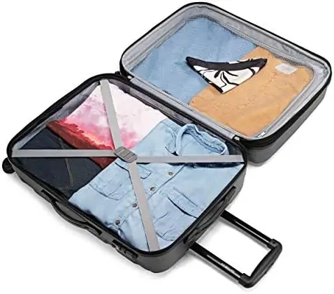 Samsonite Omni PC Hardside Expandable Luggage with Spinner Wheels, Carry-On 20-Inch, Black - Image 3