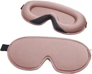 Sleep Mask for Eyes - Silk Sleeping Mask Soft Smooth Blindfold Eye Cover for Restful Sleep, Travel Shade Cover, Relaxing Sleeping Aid